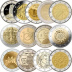 Lot des 21 pièces 2 euros commémoratives 1er semestre 2023 UNC - avec ateliers Allemands
