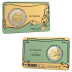 Duo Commémorative 2 euros Belgique 2023 Coincards Versions Française et Flamande - Art Nouveau 2
