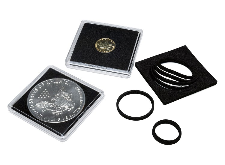 Capsules numismatiques rondes Caps et Premium ou capsules carrées Quadrum  pour toutes vos monnaies