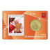 Lot de 4 StampCoincards Vatican 2023 CC série n°44 à n°47 pièces 50 cents Armoiries du pape François et timbres 2