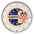 Commémorative 2 euros Croatie 2023 UNC en couleur type A - Adhésion à l'UE