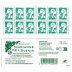 Timbre Marianne de l'avenir 2023 tirage autoadhésif - TVP lettre verte 20g provenant de carnet de 12 timbres