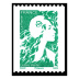 Timbre roulette Marianne de l'avenir 2023 tirage gommé - TVP lettre verte 20g provenant de roulettes de 300 timbre
