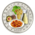 Commémorative 5 euros Italie 2023 FDC colorisée en Coincard - Gastronomie Frascati et Amatriciana