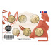 Sextuple 10, 20 et 50 cents France 2023-2024 BU Coincard Monnaie de Paris - Nouvelle face