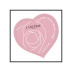 Paire Coeurs Lancôme 2024 tirage autoadhésif - 1.29€ et 2.58€ multicolore provenant de feuille entreprise (support blanc)