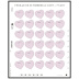 Paire Coeurs Lancôme 2024 tirage autoadhésif - 1.29€ et 2.58€ multicolore provenant de feuille entreprise (support blanc) 4