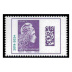 Série Marianne l'engagée surchargée 2024 - 4 timbres provenant de feuilles gommés 3