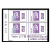 Lot Coin Daté Série Marianne l'engagée surchargée 2024 - 4 timbres provenant de feuilles gommés 3