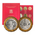 Coffret série monnaies euros Vatican 2024 BU Edition spéciale - Armoiries du Pape François avec 5 euros bimétallique