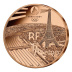 Paris JO 2024 1/4 euro Cuivre France 2024 UNC - Relais de la Flamme Olympique 2