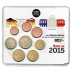 Coffret série monnaies euro France miniset 2015 Brillant Universel - World money fair salon de Berlin