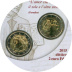 Commémorative 2 euros Italie2015 Brillant Universel coincard - Dante Alighieri