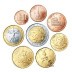 Série complète pièces 1 cent à 2 euros Italieannée 2002 UNC
