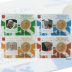 Lot de 4 Stampcoincard Vatican 2016 CC série n°10 a n°13 pièces 50 cts François et timbres