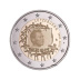 Commémorative commune 2 euros Luxembourg 2015 Brillant Universel Coincard - 30 ans du Drapeau Européen