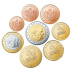 Série complète pièces 1 cent à 2 euros Monaco année 2001 UNC