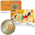 Coincard pièce 10 cents colorée Pays-Bas 2016 CC - Effigie du roi Willem Alexander