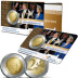 Commémorative 2 euros Pays-Bas 2014 Brillant Universel coincard de luxe avec livret - Double portrait