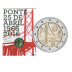 Commémorative 2 euros Portugal 2016 Brillant Universel coincard - Pont du 25 avril