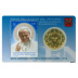 Stampcoincard n°5 Vatican pièce 50 cents 2014 CC - François et timbre Jean-Paul II canonisation