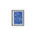 Lamouche tirage autoadhésif - 0.60€ bleu (sans logo) (sans logo) provenant de feuille personnalisable (support blanc)