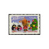 Série Meilleurs Voeux 2007 - pingouins tirage autoadhésif - 5 timbres TVP 20g - lettre prioritaire multicolore provenant de carnet (demi-carnet)
