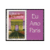 Arc de Triomphe tirage gommé - TVP 20g - lettre prioritaire multicolore logo "J'aime Paris" en 10 langues