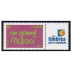 Timbre de message un grand merci tirage gommé - 0.50€ multicolore papier azurant gomme brillante logo TPP