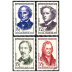 Série grands savants - 4 timbres