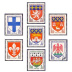 Série armoiries de villes - 7 timbres