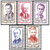 Série Héros de la Résistance - 5 timbres