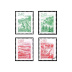 Série Les Régions Françaises - 4 timbres