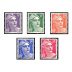 Série Marianne de Gandon - 5 timbres