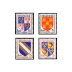 Série armoiries de provinces - 4 timbres