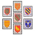 Série armoiries de provinces - 7 timbres